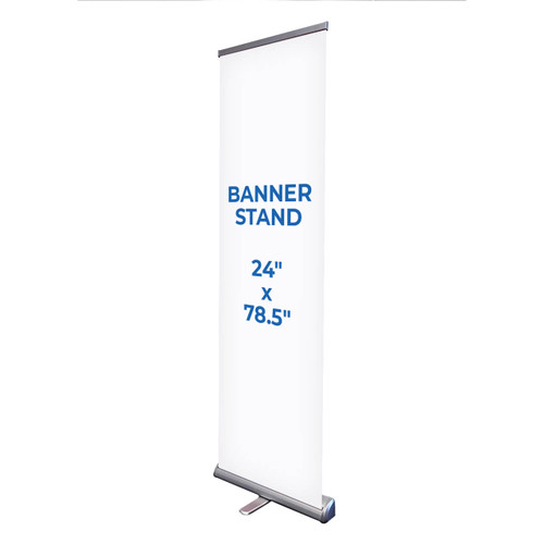 USCutter Premium 24in Retractable Roll Up Banner Stand with Carry Case