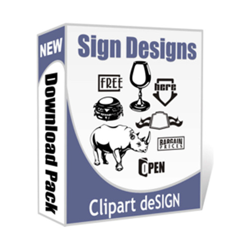 Sign and Design Objects, Shapes and Headings Clip Art