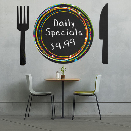 Chalktalk Slate Grey Printable Chalkboard Film Repositionable Adhesive