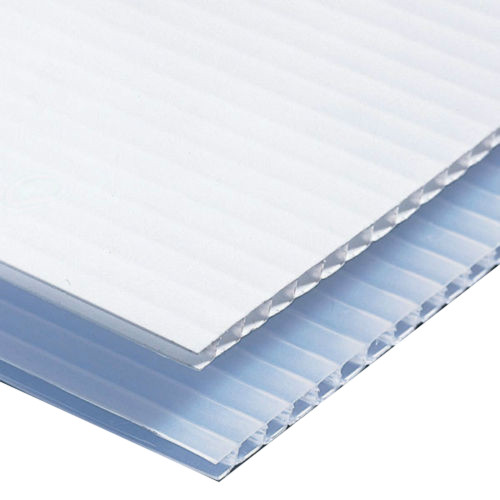 36" x 24" Corrugated Plastic Sheets - Short Flute White