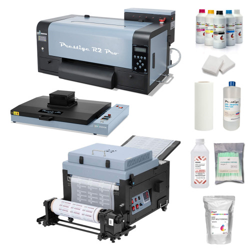 DTF Station Prestige R2 Pro 13" Printer with Inline Shaker and Benchtop Oven Bundle