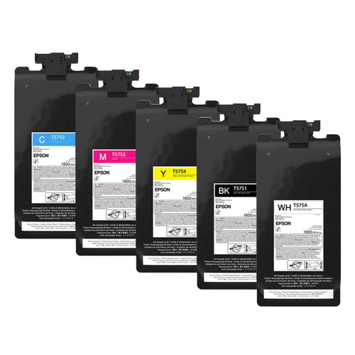 Epson T57S UltraChrome DF CMYKW Ink Pack Set