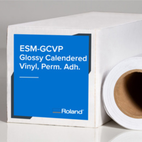 Roland Gloss Calendered Digital Vinyl with Permanent Adhesive (ESM-GCVP)