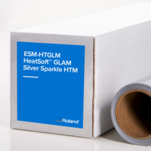 Roland HeatSoft GLAM Silver Sparkle Heat Transfer Material (ESM-HTGLM)
