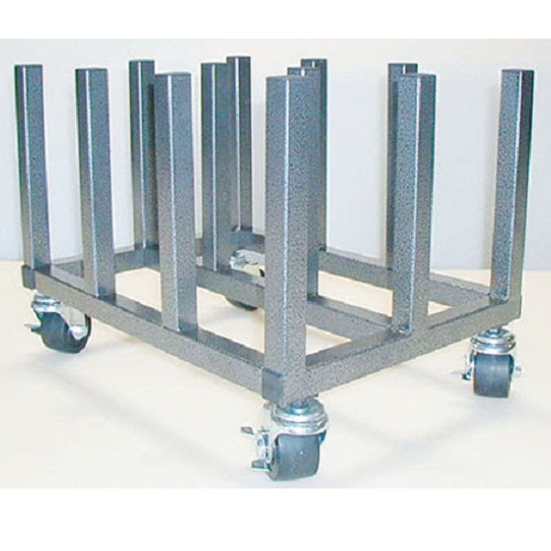 Mobile Floor Rack for Vinyl Rolls - Heavy Duty - Holds 12 x 2" Cores