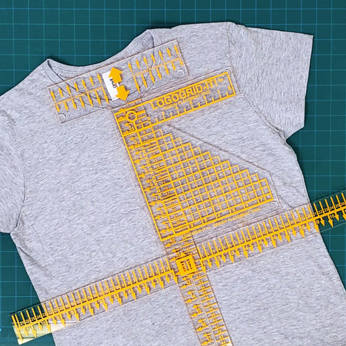 Graphic Alignment System - Tee Square It and Logo Grid It Multitool