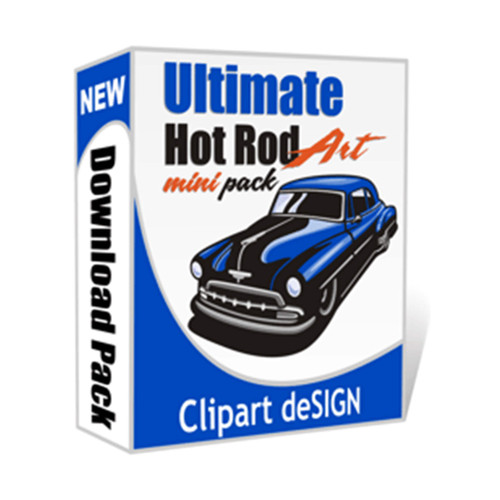Ultimate Hot Rod Art MINI PACK Clip Art