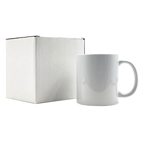 11oz White Sublimation Mug Coffee Cup Individually Boxed with Pearl Coating - Case Quantities