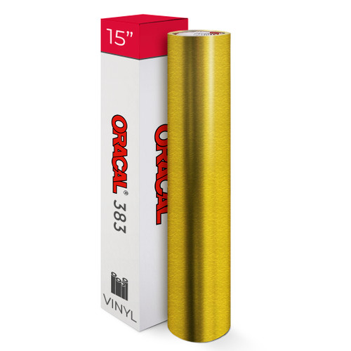 15" ORACAL 383 Ultraleaf Cast Vinyl, Gold or Chrome