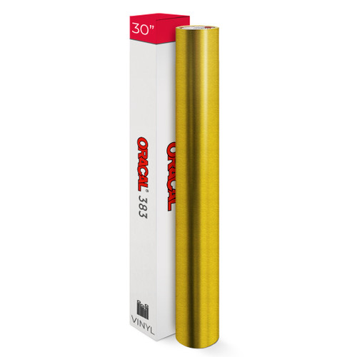 30" ORACAL 383 Ultraleaf Cast Vinyl, Gold or Chrome