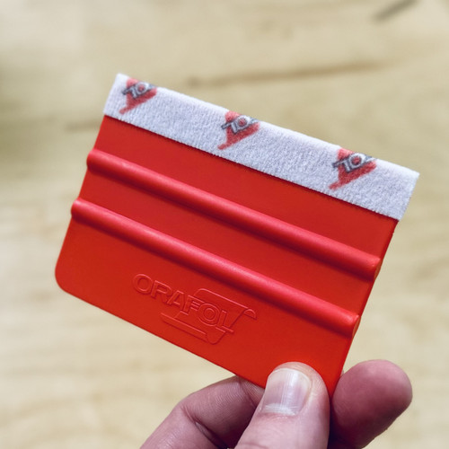 ORAFOL Red Non-Stick Felt Squeegee