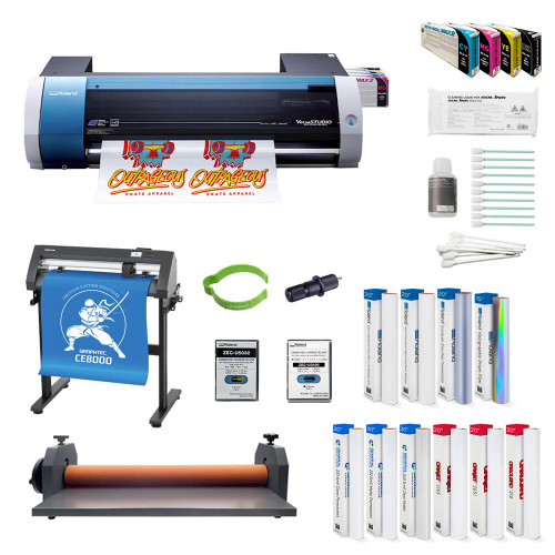Roland VersaSTUDIO BN-20A Desktop Inkjet Printer/Cutter Die-Cut Decal Core Bundle