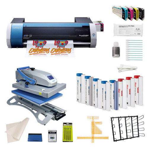 Roland VersaSTUDIO BN-20A Desktop Inkjet Printer/Cutter Garment Decorator Production Bundle
