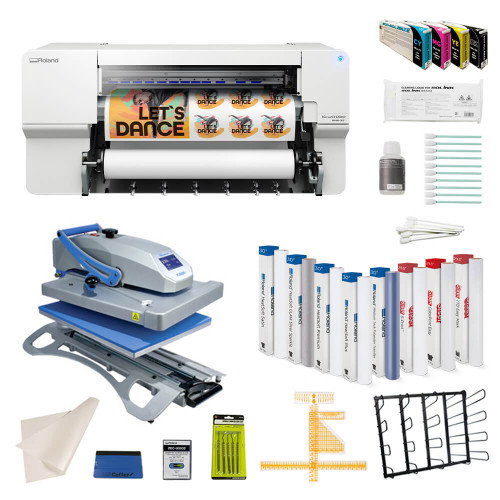 Roland VersaSTUDIO BN2-30 Desktop 30" Inkjet Printer/Cutter Garment Decorator Production Bundle