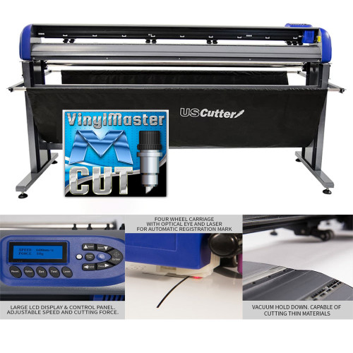 Refurbished 68" TITAN 3 Vinyl Cutter with Stand and Catch Basket