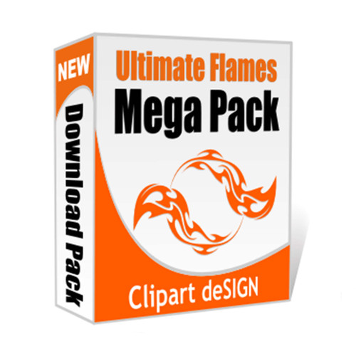 Ultimate Flames MEGA PACK Clip Art
