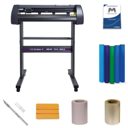 USCutter MH Vinyl Cutter Starter Kit w/Media + Tools (28"/34"/50")