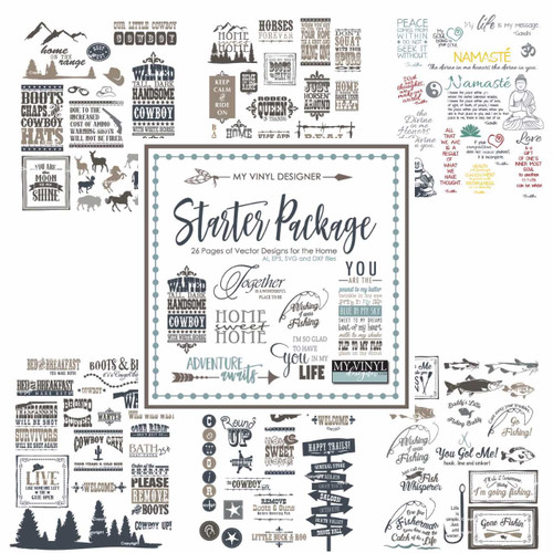 Vector Design Clip Art Starter Package USB, SVG Vector Images for Vinyl Cutting
