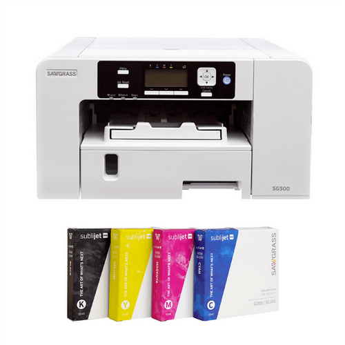 Sawgrass SG500 Sublimation Printer With Sublijet Ink Set and Software Bundle